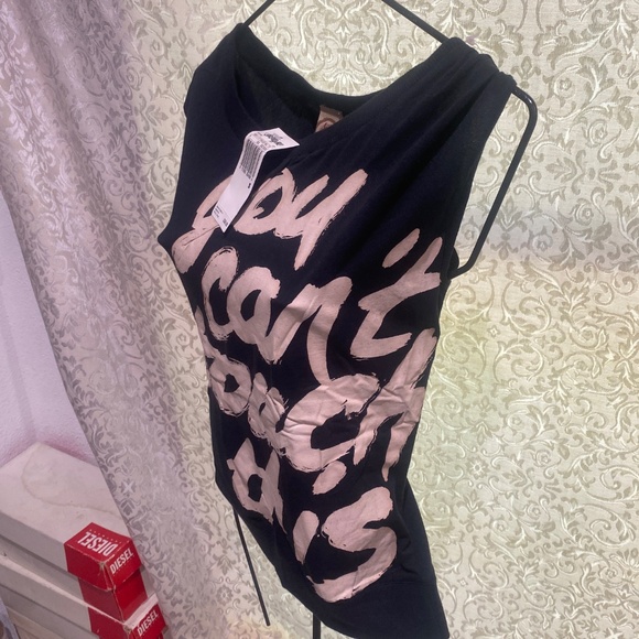 Lady Enyce “You can’t touch this” Sleeveless Blouse Sz S - Picture 6 of 8